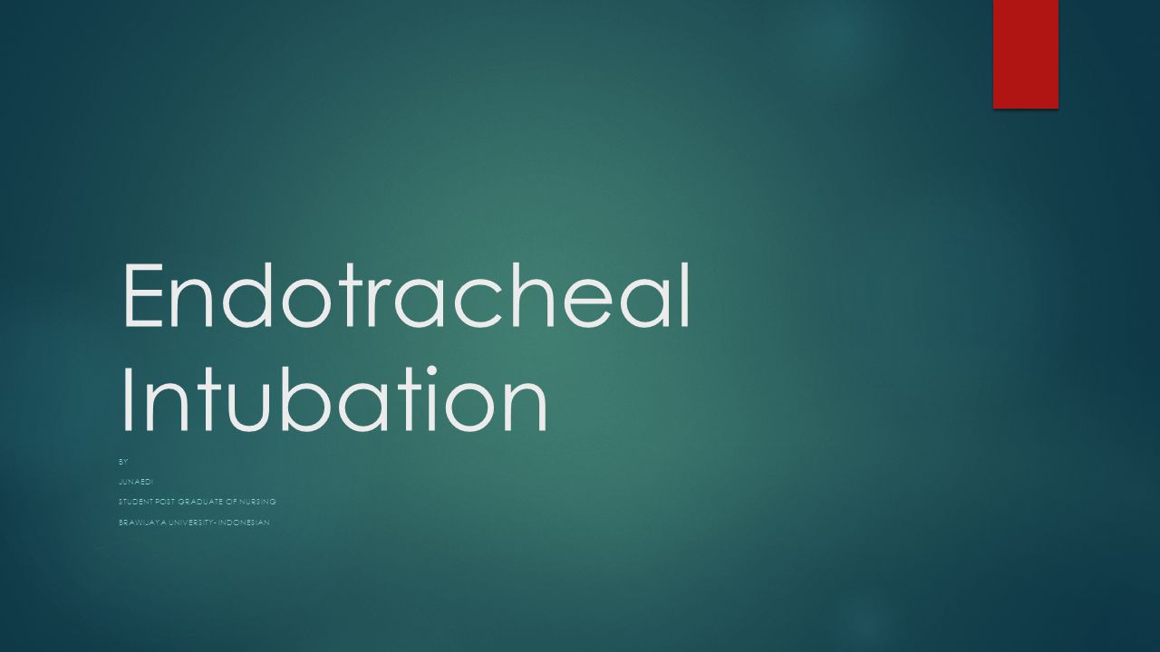 Tracheal intubation